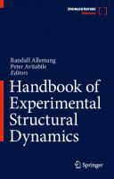 Handbook of Experimental Structural Dynamics
 1461445469, 9781461445463