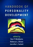 Handbook of Personality Development
 9781462536931, 146253693X
