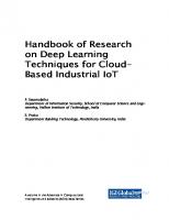 Handbook of Research on Deep Learning Techniques for Cloud-Based Industrial IoT [Team-IRA]
 1668480980, 9781668480984