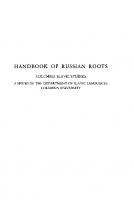 Handbook of Russian Roots
 9780231883382