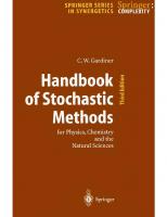 Handbook of Stochastic Methods: for Physics, Chemistry and the Natural Sciences [3. ed.]
 9783540208822, 3540208828