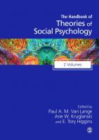 Handbook of Theories of Social Psychology (2 Volume Set) [1-2]
 9780857029607
