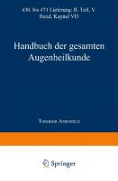 Handbuch der Gesamten Augenheilkunde [2. Aufl.]
 978-3-662-42689-0;978-3-662-42966-2