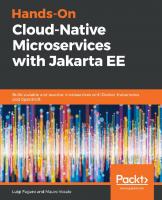 Hands-On Cloud-Native Microservices with Jakarta EE - Build scalable and reactive microservices with Docker, Kubernetes, and OpenShift. [1 ed.]
 9781788837866