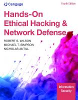 Hands-On Ethical Hacking and Network Defense (MindTap Course List) [Team-IRA] [True PDF] [4 ed.]
 0357509757, 9780357509753