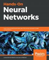 Hands-On Neural Networks: Learn how to build and train your first neural network model using Python
 1788992598,  978-01788992596