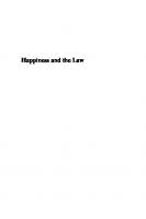 Happiness and the Law
 9780226195667