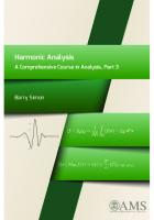 Harmonic Analysis: A Comprehensive Course in Analysis, Part 3
 1470411024, 978-1-4704-1102-2, 9781470427610, 1470427613