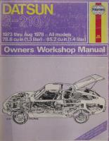 Haynes Datsun Owners Workshop Manual
 0856962287, 9780856962288