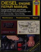 Haynes Diesel Engine Repair Manual
 185010736X, 9781850107361