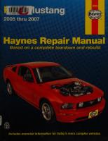 Haynes Ford Mustang 2005 thru 2007 Automotive Repair Manual
 156392661X, 9781563926617