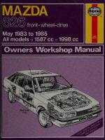 Haynes Mazda 626 Owners Workshop Manual
 085696929X, 9780856969294