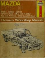 Haynes Mazda Pick-Up Owners Workshop Manual
 0856968560, 9780856968563