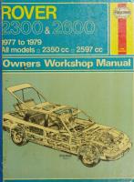 Haynes Rover 2300 & 2600 Owners Workshop Manual
 0856964689, 9780856964688