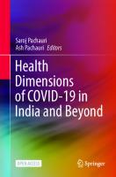 Health Dimensions of COVID-19 in India and Beyond [1st ed. 2022]
 9789811673849, 9789811673856, 9811673845