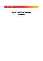 Heat And Mass Transfer [3 ed.]
 9780070702530