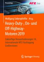 Heavy-Duty-, On- und Off-Highway-Motoren 2019: Zukünftige Herausforderungen 14. Internationale MTZ-Fachtagung Großmotoren [1. Aufl.]
 9783658313708, 9783658313715