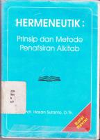 HERMENEUTIK: PRINSIP DAN METODE PENAFSIRAN ALKITAB
 9799532035