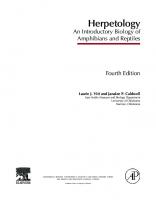 Herpetology: An Introductory Biology of Amphibians and Reptiles [4 ed.]
 9780123869197