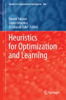 Heuristics for Optimization and Learning
 3030589293, 9783030589295