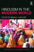 Hinduism in the Modern World [1 ed.]
 0415836034, 9780415836036