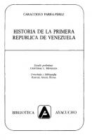 Historia De La Primera Republica De Venezuela