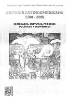 Historia Latinoamericana 1700 2005