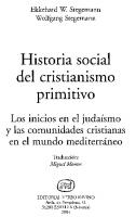 Historia Social Del Cristianismo Primitivo