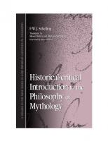 Historical-Critical Introduction to the Philosophy of Mythology
 0791471314, 9780791471319