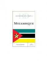 Historical Dictionary of Mozambique [New ed.]
 9781538111345, 1538111349