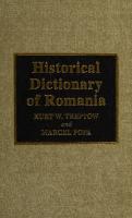 Historical Dictionary of Romania
 0810831791