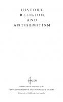 History, Religion, and Antisemitism [1 ed.]
 0520912268, 9780520912267