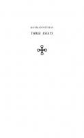 Hofmannsthal: Three Essays
 9781400869497