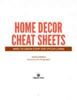 Home Decor Cheat Sheets: Need-to-Know Stuff for Stylish Living
 9781612435800, 1612435807