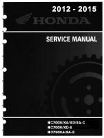 Honda 2012-2015 NC750X Service Manual