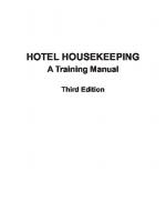 Hotel Housekeeping Training Manual [Third Edition]
 1259004988, 9781259004988