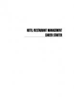Hotel/Restaurant Management Career Starter
 1576854116, 9781576854112
