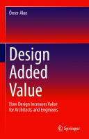 How Design Increases Value for Architects and Engineers
 9783030288594, 9783030288600