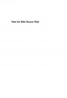How the Bible Became Holy
 9780300206852