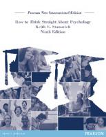 How to think straight about psychology [Ninth edition, Pearson new international edition]
 1292023104, 9781292023106, 9781292036281, 1292036281