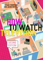 How to Watch Television, Second Edition
 9781479837441