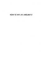 How to Win an Argument: An Ancient Guide to the Art of Persuasion [1 ed.]
 9781400883356, 9780691164335