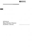 HP 5971A Mass Selective Detector Hardware Manual