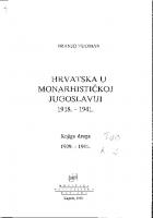 Hrvatska u monarhističkoj Jugoslaviji (Knjiga druga 1929.-1941.) [2]
