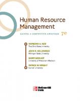 Human Resource Management [7 ed.]
 0073530476, 9780073530475