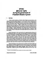 Human rights under the government of President Alberto Fujimori