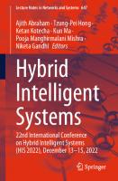 Hybrid Intelligent Systems: 22nd International Conference on Hybrid Intelligent Systems (HIS 2022), December 13–15, 2022
 3031274083, 9783031274084