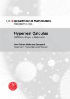 Hyperreal Calculus