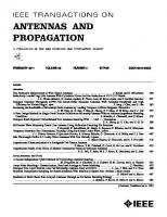IEEE Transactions on Antennas and Propagation [volume 59 number 2]
