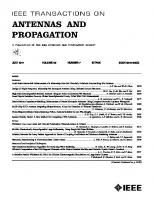 IEEE Transactions on Antennas and Propagation [volume 59 number 7]